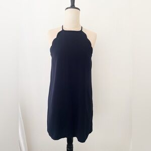 Cooperative Navy Blue Scallop Dress - Size Small